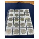 Set of 20 Eisenhower Dollar Coins, 1971-1976