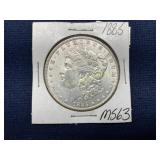 1885 Morgan Silver Dollar, MS63 Condition
