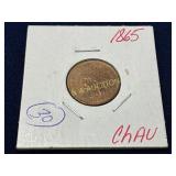 1865 United States Indian Head Penny in Coin Flip