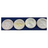 Set of Four 1923 Silver Peace Dollars