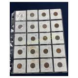 Set of 20 Encapsulated Lincoln Wheat Pennies, 1952