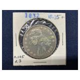 1832 Capped Bust Half Dollar in VF-25 Condition