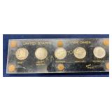 United States Type Dimes Set in Lucite Display