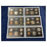 Set of 6 U.S. Mint Proof Sets in Original Packagin