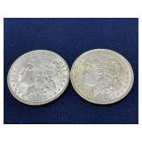 1921 Morgan Silver Dollars (Two Coins)