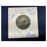 1917 Type 2 Standing Liberty Quarter with Toned Co