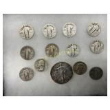 1920s-1940s Standing Liberty Quarters and 1984 Ame
