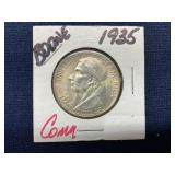 1935 Daniel Boone Bicentennial Commemorative Half