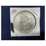 1890 Morgan Silver Dollar in Protective Cardboard