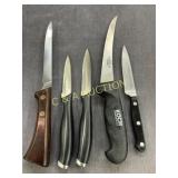 Collection of Five Assorted Kitchen and Utility Kn