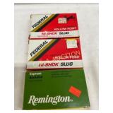 Three Boxes of 12 Gauge Ammunition Including Feder