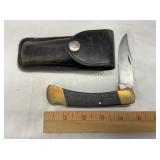 BUCK MOD., 110 KNIFE W/ LEATHER HOLSTER