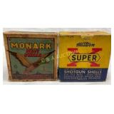 Lot of Two Empty Vintage Shotgun Shell Boxes: Fede