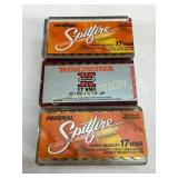 140 Rounds of 17 HMR Ammunition: Federal Spitfire
