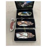 (4) KNIVES WOLF,BEAR KNIVES