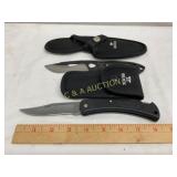 Buck Knives Folding Pocket Knife and Fixed Blade K