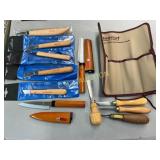 Assorted Wood Carving Tools by Flexcut and Mikisyo