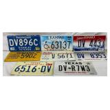 8 U.S. Disabled Veteran License Plates, 1977ï¿½2006