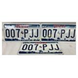 Three Texas Trailer Combination License Plates ï¿½00