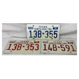 Three Texas ï¿½Fertilizer Truckï¿½ License Plates: 197