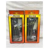 Lot of 2 Rail King RealTrax Operating O-72 Switch