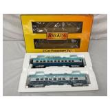MTH RailKing Santa Fe 2-Car Passenger Set in Origi