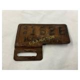 Rustic Metal Tag Marked ï¿½High Pointï¿½ with Number E