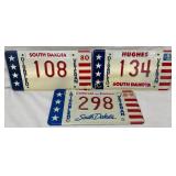 Three South Dakota Disabled Veteran License Plates
