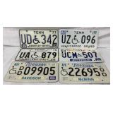 6 Tennessee Handicap and Disabled Veteran License