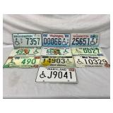 Ten Disability License Plates From Various U.S. St
