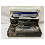 Lot of 2 K-Line Electric Trains Freight Cars with