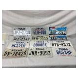 12 Texas License Plates, Including Pairs ï¿½JPZ-2739