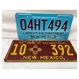 Two 1955 New Mexico ï¿½Land of Enchantmentï¿½ License