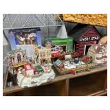 Miniature Holiday Village Buildings and Accessoris