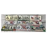 9 Maine License Plates, Including Pair Numbered ï¿½2
