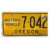 Oregon Historic Vehicle License Plate, No. 7-042