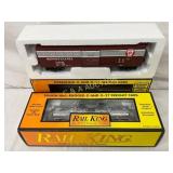 Lot of 2 Rail King O and O-27 Freight Cars by MTH