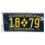 Michigan Historic Vehicle License Plate with ï¿½18 X