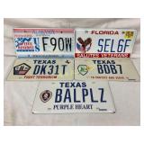 5 Specialty License Plates from Alabama, Florida,