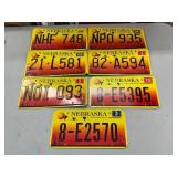 7 Nebraska License Plates with Wildlife Design
