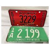 Two License Plates: 1983 Illinois Antique Vehicle