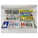 Six U.S. Animal-Themed License Plates From Georgia