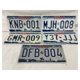 Five Decorative Texas License Plates, ï¿½The Lone St