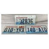 Three Washington State License Plates, 2009 Centen