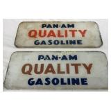 Pan-Am Quality Gasoline Glass Pump Lenses, 12 1/2"