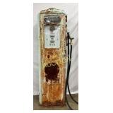 Tokheim Model 39 Shell Gas Pump with Visible Wear