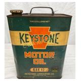 Keystone Motor Oil Two-Gallon Metal Can
