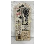 9 x 21-Inch Wooden Raymonds therm.