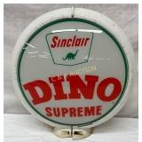 Sinclair Dino Supreme Gas Pump Globe with Capcolit