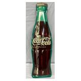 1923 Coca-Cola Convex Metal Bottle Sign, 10 1/2 x